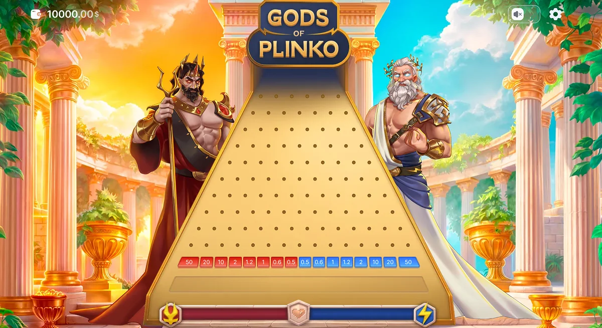 Gods of Plinko Gameplay